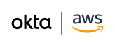 Okta x AWS logo