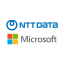 NTT DATA & Microsoft logo